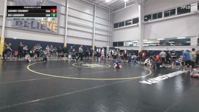 56 lbs Round Of 16 - Asher Crumby, Paramus vs Bo Lederer, Langhorne