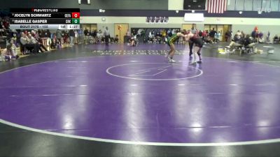 155 lbs Semifinal - Isabelle Gasper, Cedar Rapids Kennedy vs Jocelyn Schwartz, Cedar Falls
