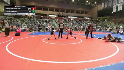 83 lbs Semifinal - Zain Grigsby, Bentonville Wrestling Club vs Wesley Zierlein, Benton Parks Youth Wrestling