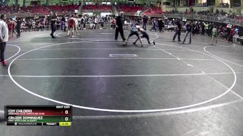 110 lbs 1st Place Match - Cruzer Dominguez, MWC Wrestling Academy vs Coy Childers, Nebraska Elite Wrestling Club