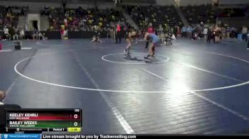 155 lbs Cons. Semi - Bailey Weeks, Vinton-Shellsburg vs Keeley Kehrli, East Buchanan