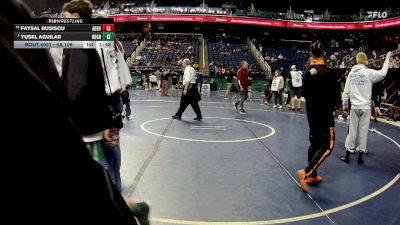 4A 106 lbs Champ. Round 1 - Yusel Aguilar, Robert B. Glenn High School vs Faysal Busisou, Athens Drive