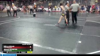 127 lbs Champ. Round 2 - Regan Rosseter, Team Nebraska vs Nella Dolan, Team Nebraska