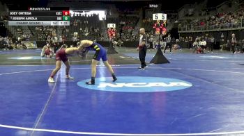 141 lbs Champ. Round 1 - Joseph Airola, Neb.-Kearney vs Joey Ortega, Kutztown