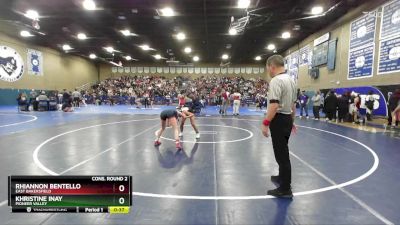 100 lbs Cons. Round 2 - Khristine Inay, Pioneer Valley vs Rhiannon Bentello, East Bakersfield