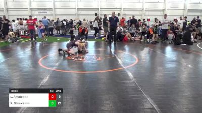 85 lbs Round 2 - Luca Amato, 84 Athletes vs Raymond Glinsky, Grindhouse Wrestling Club