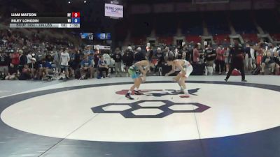 106 lbs Champ. Rd Of 64 - Liam Matson, New York vs Riley Longdin, Wisconsin