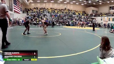 132 lbs Quarterfinal - Trevor Kusmits, MANCHESTER vs Desmond Childers, COPLEY