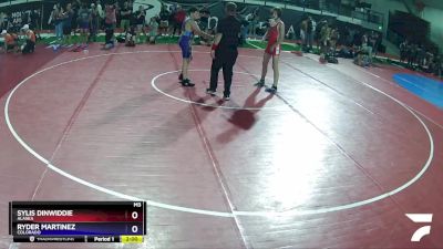 150 lbs Cons. Round 1 - Sylis Dinwiddie, Alaska vs Ryder Martinez, Colorado