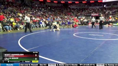 1A-170 lbs Champ. Round 1 - Callyn Bishop, Baxter vs Wyatt VanWeelden, North Mahaska