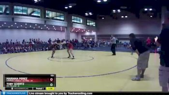 132 lbs Round 1 (10 Team) - Toby Goertz, STL Yellow vs Mariana Perez, Charlie`s Angels- GA Pink