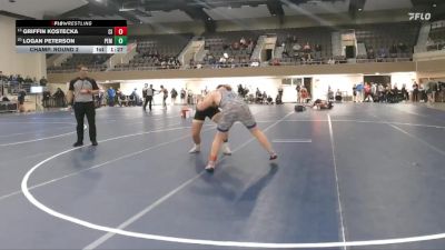 215 Championship Bracket Champ. Round 2 - Griffin Kostecka, Cambridge-Isanti vs Logan Peterson, Plainview Elgin Millville