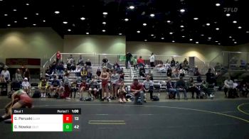 129 lbs Round 1 (4 Team) - Gavin Peruski, Clarkston vs Gabe Nowka, South Lyon Matcats