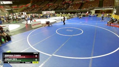 108 lbs Cons. Round 5 - Jordan Mica, Mad Dawg Wrestling Club vs Jeremiah Zuniga, Socal Grappling Wrestling Club