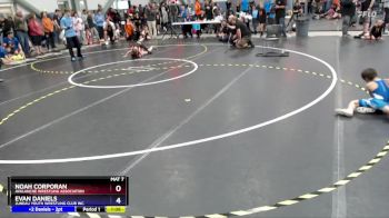 53 lbs Round 2 - Noah Corporan, Avalanche Wrestling Association vs Evan Daniels, Juneau Youth Wrestling Club Inc.