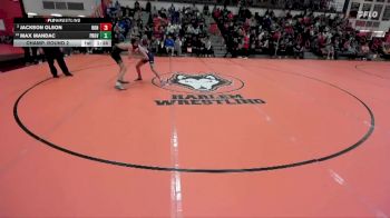 126 lbs Champ. Round 2 - Max Mandac, New Lenox (PROVIDENCE CATHOLIC) vs Jackson Olson, Rockton (HONONEGAH)