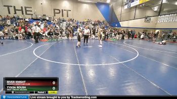 79 lbs Champ. Round 2 - Tyson Roush, West Jordan Jaguars vs River Knight, Wasatch Wrestling Club