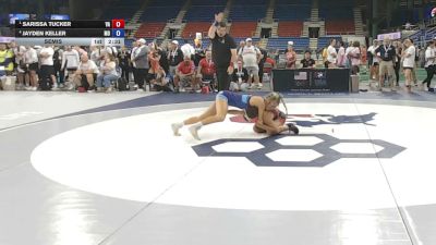 110 lbs Semis - Sarissa Tucker, Virginia vs Jayden Keller, Missouri