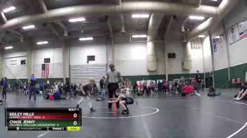 84 lbs Finals (2 Team) - Keiley Mills, Kearney Matcats - Gold vs Chase Jenny, Columbus Wrestling Organization