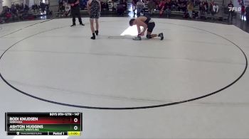 147 lbs Cons. Round 2 - Bodi Knudsen, Nebraska vs Ashton Huggins, Northwest Wrestling