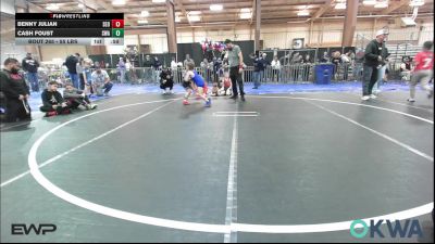 55 lbs Consolation - Benny Julian, SEO Wrestling Club vs Cash Foust, Shelton Wrestling Academy