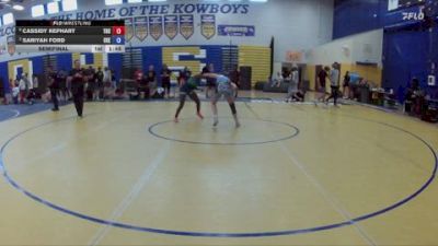 112 lbs Semifinal - Cassidy Kephart, Buchholz vs Sariyah Ford, Coach K Elite