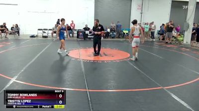 149 lbs Quarters & 1st Wb (16 Team) - Tommy Rowlands, Ohio Scarlet vs Tristyn Lopez, Missouri Red