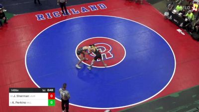 140 lbs Consi Of 8 #1 - Josh Sherman, Laurel vs Antonio Perkins, Valley