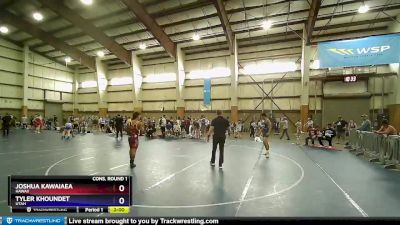 126 lbs Cons. Round 1 - Joshua Kawaiaea, Hawaii vs Tyler Khoundet, Utah