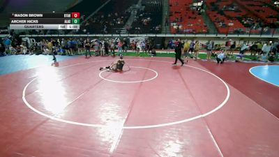 126 lbs Quarters - Mason Brown, Utah vs Archer Hicks, Alaska