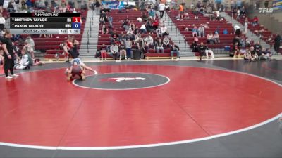 100 lbs Cons. Round 1 - Matthew Taylor, Idaho vs Paxon Talbott, Middleton Wrestling Club