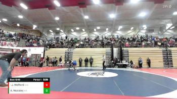 165 lbs Cons. Round 3 - Jaxson Mefford, Lebanon Tiger Wrestling Club vs Andres Morales, Western Boone