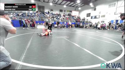 52 lbs Consi Of 8 #2 - KianRay Maine, Lexington Wrestling Club vs Karter Cox, Blanchard Wrestling Club