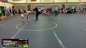 48-52 lbs Cons. Semi - Delainie Nguyen, Headhunters vs Wyatt Deal, Williamsburg Wrestling Club