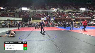 86 lbs Champ. Round 1 - Asher Miles, Circle Wrestling Club vs Nehemiah Young, Natrona Colts Wrestling Club