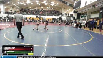 100 lbs Quarterfinal - Kobie Baxter, Fruitland vs Adam Ostoja, Star