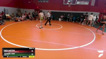 105 lbs Round 3 (6 Team) - Cooper Ham, WAR vs Nick Mattox, Pirate Wrestling Club