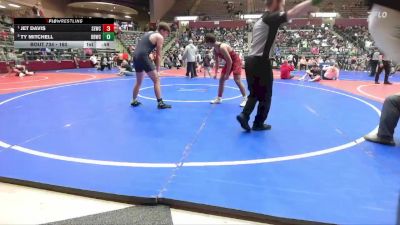 160 lbs Cons. Round 1 - Jet Davis, Springdale Elite Wrestling Club vs Ty Mitchell, Beebe Badgers Wrestling Club