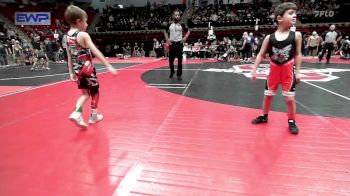 46 lbs Consi Of 32 #2 - Kenneth Silkey, Hilldale Youth Wrestling Club vs Easton Nalder, Skiatook Youth Wrestling