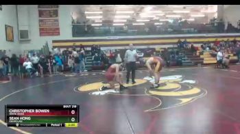 182 lbs Semifinal - Christopher Bowen, White River vs Sean Hong, Enumclaw