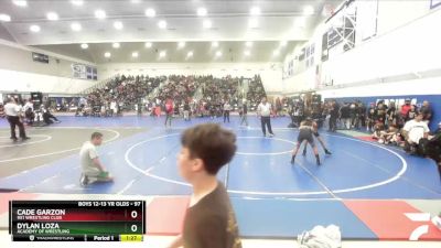 97 lbs Quarterfinal - Cade Garzon, 951 Wrestling Club vs Dylan Loza, Academy Of Wrestling