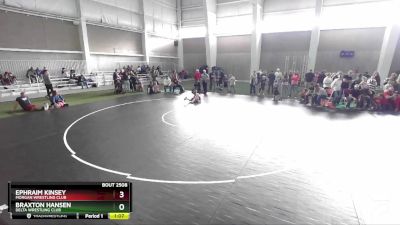 79 lbs Cons. Round 2 - Ephraim Kinsey, Morgan Wrestling Club vs Braxton Hansen, Delta Wrestling Club