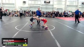 76 lbs Round 1 (4 Team) - Raige Morrison, Ohio Gold 10K vs Brooks Wilson, Roughhouse