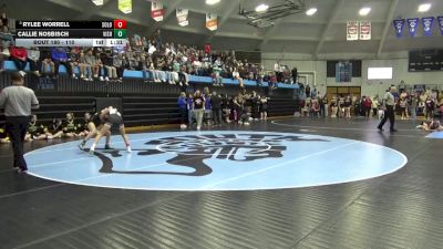 110 lbs Cons. Round 3 - Rylee Worrell, Solon vs Callie Nosbisch, Vinton-Shellsburg