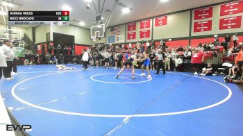 113 lbs Consi Of 8 #2 - Joshua Wiles, Poteau vs Ricci Brocato, John Marshall