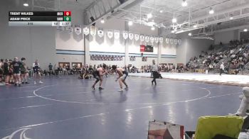 215 lbs Quarters & 1st Wb (16 Team) - Adam Price, Harrison vs Trent Wilkes, Mill Creek