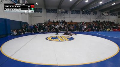 130 lbs Cons. Round 3 - Andrew Williams, Frontier vs Talon Villacruel, Arcata