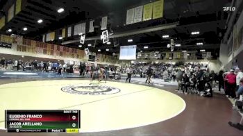 190 lbs Champ. Round 3 - Eugenio Franco, Corona Del Mar vs Jacob Arellano, JW North