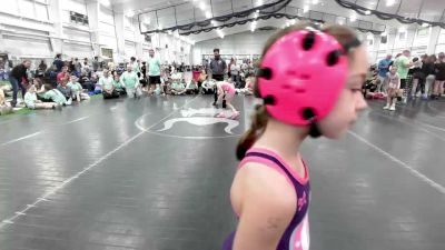 52 lbs Round Robin 2 - Kobee Lawson, Claymont Orange - G vs Camille Spore, Backyard Barbies Purple - G