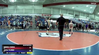 130 lbs Quarterfinal - Sierra Chiesa, PA vs Sofia Flores, IL